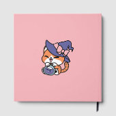Tabby Witch Brew – Cute Halloween Cat Design Gästebuch (Rückseite)