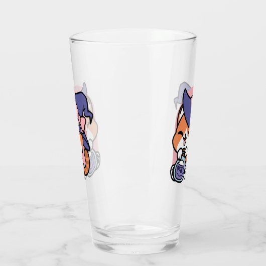 Tabby Witch Brew – Cute Halloween Cat Design Glas (Links)