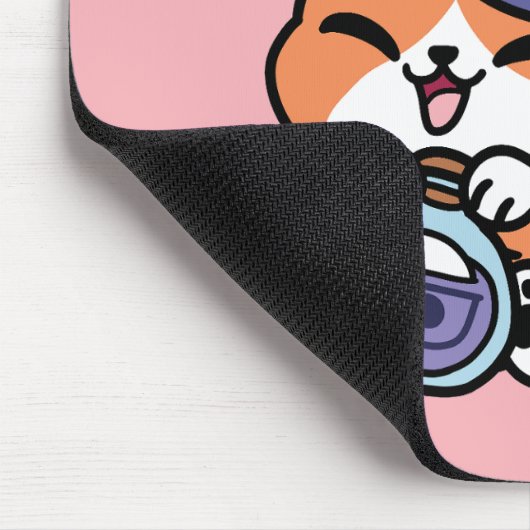 Tabby Witch Brew – Cute Halloween Cat Design Mousepad (Ecke)