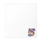 Tabby Witch Brew – Cute Halloween Cat Design Notizblock (Vorderseite)