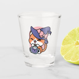 Tabby Witch Brew – Cute Halloween Cat Design Schnapsglas
