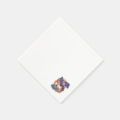 Tabby Witch Brew - Niedliches Halloween Cat Design Serviette (Ecke)