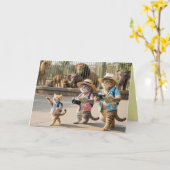 Tabby Zoo Card Karte (Gelbe Blume)