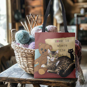 Tabby Zuhause Burgundy Cat Tasche
