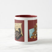 Tabby Zuhause Burgundy Cat Tasse (Zentrum)