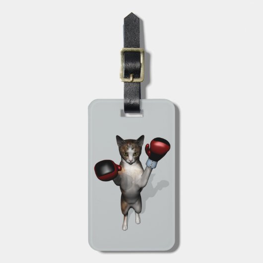 Tabby zum Boxtag Gepäckanhänger (Vorderseite vertikal)