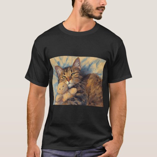 Tabbykatze und Teddy T-Shirt (Vorderseite)