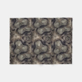 Tabbykatzen-Pelzentwurf 3 Fleecedecke (Vorderseite (Horizontal))