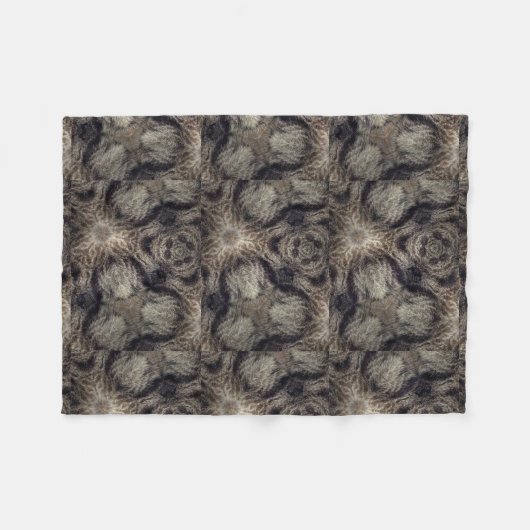 Tabbykatzen-Pelzentwurf 3 Fleecedecke (Vorderseite (Horizontal))