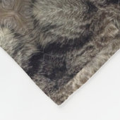 Tabbykatzen-Pelzentwurf 3 Fleecedecke (Ecke)