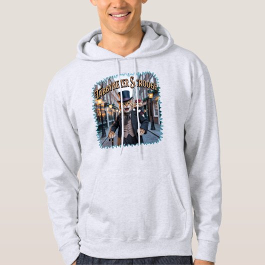Tabbynezer Scrooge Illustration – Tabby Scrooge Hoodie (Vorderseite)