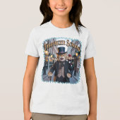 Tabbynezer Scrooge Illustration – Tabby Scrooge Tri-Blend Shirt (Vorderseite)