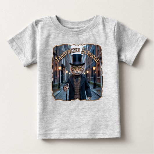 Tabbynezer Scrooge Photographic – Tabby Scrooge Baby T-shirt (Vorderseite)