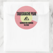 Tabeguache Peak Runder Aufkleber (Tasche)