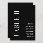 Tabelle 11 Moderne kühne Hochzeitsstiftung Einladung (Vorne/Hinten)