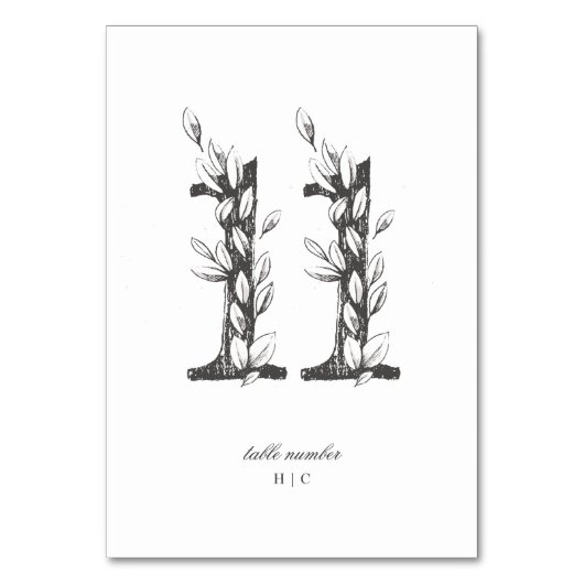 Tabelle 11 Schöne blumengezeichnete Traubenkleider Tischnummer (Vorderseite)