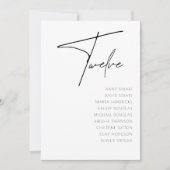 Tabelle 12 Vorlage für moderne Hochzeitsstipps-Tis (Vorderseite)