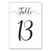 Tabelle 13 Hochzeitliche Tischnummer (Rückseite)