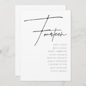 Tabelle 14 Vorlage für moderne Hochzeitsstipps-Tis (Vorne/Hinten)