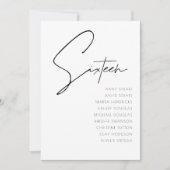 Tabelle 16 Vorlage für moderne Hochzeitsstipps-Tis (Vorderseite)