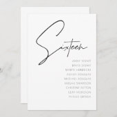 Tabelle 16 Vorlage für moderne Hochzeitsstipps-Tis (Vorne/Hinten)