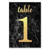 Tabelle 1 Imitate aus schwarzem Marmor Tischnummer (Rückseite)