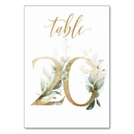 Tabelle 20 der grünen Blätter, Tischnummer