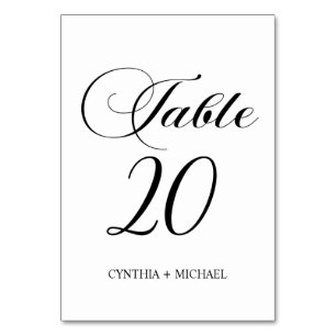 Tabelle 20 Moderne Script-Hochzeitsskripte-Tischnu Tischnummer