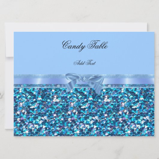 Tabelle 2 Babydusche Boy Blue Little Prince Bunnie Einladung (Rückseite)