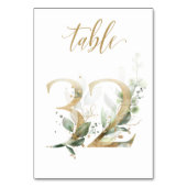 Tabelle 32 der grünen Blätter, Tischnummer (Vorderseite)