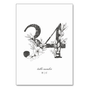 Tabelle 34 Schöne blumengezeichnete Traubenkleider Tischnummer