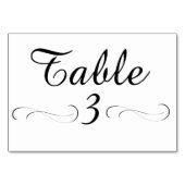 Tabelle 3 Tabelle Tischnummer (Vorderseite)
