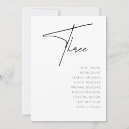 Tabelle 3 Vorlage für moderne Hochzeitsstipps-Tisc