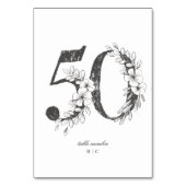 Tabelle 50 Schöne blumengezeichnete Traubenkleider Tischnummer (Vorderseite)