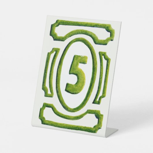 Tabelle 5: Absicherung von Aquarellgarten Sockelschild (Vorderseite)