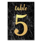 Tabelle 5 Imitate aus schwarzem Marmor Tischnummer (Rückseite)