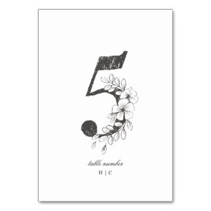 Tabelle 5 Schöne blumengeschliffene Kranzkrautheir Tischnummer