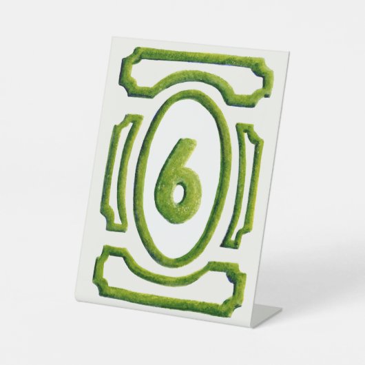 Tabelle 6: Absicherung von Aquarellgarten Sockelschild (Vorderseite)