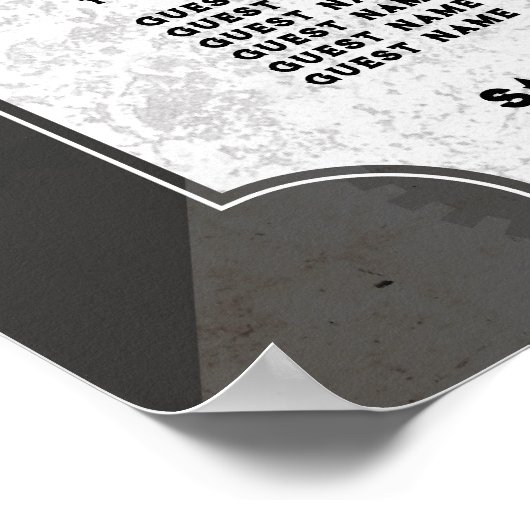 Tabelle 6 Sitzplan Hochzeit Steampunk Hochzeit Poster (Ecke)