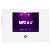 Tabelle # 8 Karten - Im Spotlight Hochzeit / Party (Rückseite Horizontal)
