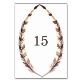 Tabelle an der Vorderseite Tischnummer (Vorderseite)