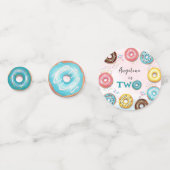 Tabelle Confetti 2. Geburtstag. Konfetti (Vorderseiten)