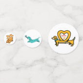 Tabelle Confetti für Heimtiere Konfetti (Vorderseiten)