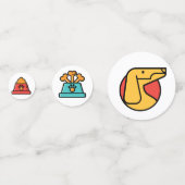 Tabelle Confetti für Heimtiere Konfetti (Rückseiten)