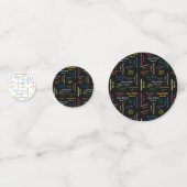 Tabelle Confetti Juni, 16 Geburtstag Konfetti (Vorderseiten)