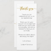 Tabelle Dankeschön Karte, Platzieren Einstellkarte Menükarte (Vorne/Hinten)