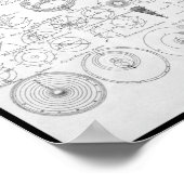 Tabelle der Astronomie ~ Cyclopaedia ~ Ephraim-Kam Poster (Ecke)