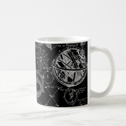 Tabelle der Astronomie Kaffeetasse (Rechts)