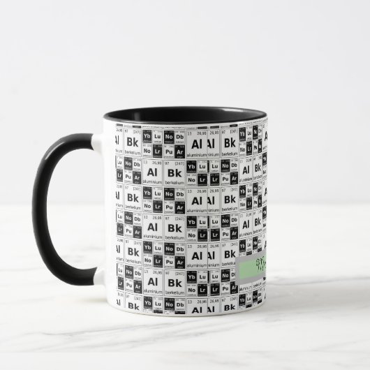 Tabelle der chemischen Elemente Muster Tasse (Links)