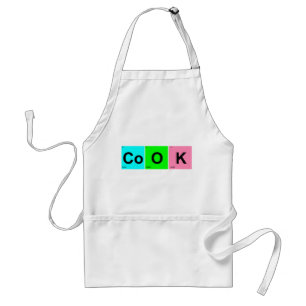 Tabelle der Elemente im CoOK-Quadrate Schürze